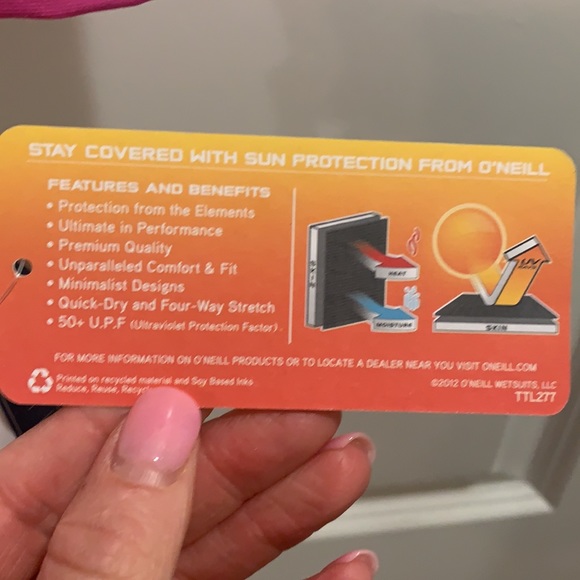 NWT- O’Neill rash guard women’s large - Picture 2 of 5